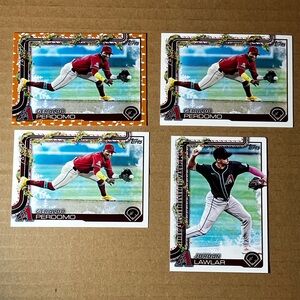 Lot of 4 Arizona Diamondbacks mlb topps baseball cards
